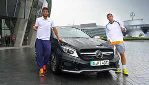 Feliciano Lopez und Mikhail Youzhny waren bei dem besonderen Match dabei