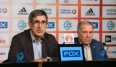 Euroleague-CEO Jordi Bertomeu (l.) zusammen mit Maccabii-Boss Shimon Mizrahi