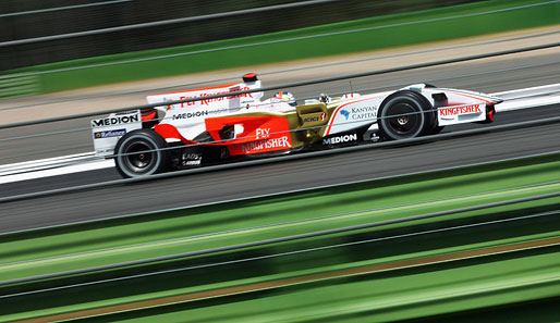 Für Adrian Sutil ist das Qualifying beim Heimspiel bereits nach dem ersten Abschnitt beendet. Er kommt nicht über Platz 19 hinaus