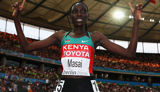 Linet Chepkwemoi Masai aus Kenia gewann über 10.000 Meter hauchdünn vor einem äthiopischen Duo die Goldmedaille - mit Saisonbestleistung