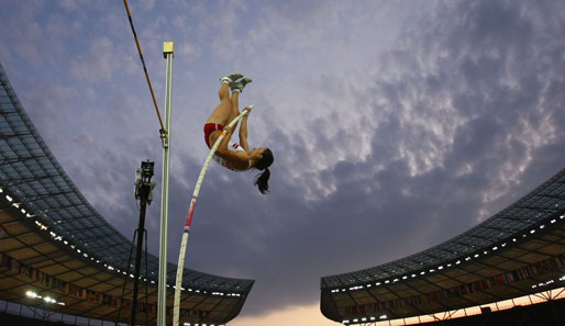 Die Polin Anna Rogowska siegte im Stabhochsprung der Frauen mit einer Höhe von 4,75 m