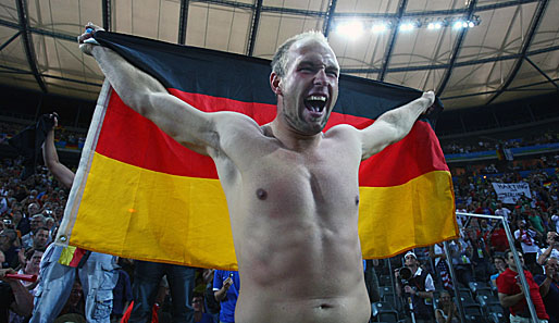 Der Jubel im Berliner Olympiastadion war riesig! Harting holte mit dem letzten Wurf über 69,43m das zweite Gold für Deutschland