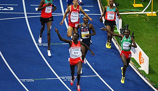 Yusuf Saad Kamel (vorne) schnappte sich die Goldmedaille über 1500m. Es war insgesamt das vierte WM-Gold für den Bahrain