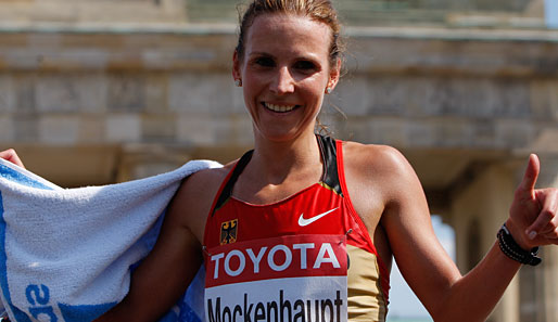 Für Sabrina Mockenhaupt gab es im Marathon nichts zu gewinnen, aber mit Platz 17 war die Siegenerin hochzufrieden