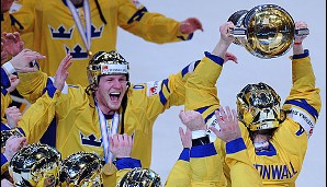WM 2013 in Schweden und Finnland: Die "Tre Konor" gewannen mit einem 5:1 gegen Überraschungsfinalist Schweiz das Turnier und den Titel bei der Heim-WM