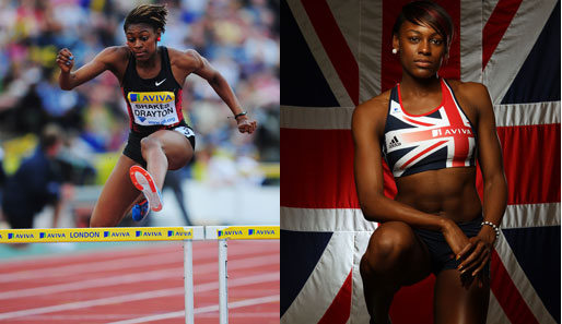 Über die 400 m Hürden für... Großbritannien am Start: Perri Shakes-Drayton