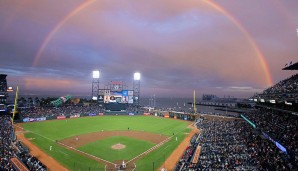 AT&T Park in San Francisco: Die Heimat der San Francisco Giants seit 2001 sah schon einige Highlights. Unter anderem den Rekord-Homerun von Barry Bonds im Jahr 2007