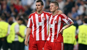 Madrid, 2010: Klose und Schweinsteiger nach dem verlorenen Champions-League-Finale gegen Inter Mailand