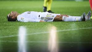 Lucas Vazquez fiel eine Kurzhantel auf seinen linken Fuß. Die Folge: Der Real-Madrid-Akteur fiel mit einem Bruch im linken großen Zeh lange aus.
