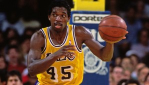 Platz 4: A.C. GREEN (Los Angeles Lakers) im Jahr 1990 - Stats: 13,3 Punkte, 9,0 Rebounds, 1,9 Assists.