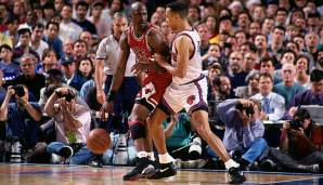 Platz 13: MICHAEL JORDAN (Chicago Bulls) mit 42 Punkten im Jahr 1992 gegen die New York Knicks