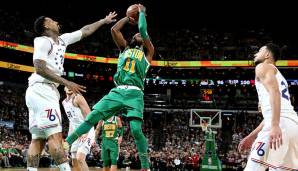 Platz 20: KYRIE IRVING (Boston Celtics) mit 40 Punkten im Jahr 2018 gegen die Philadelphia 76ers