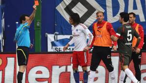 Paolo Guerrero: Für eine brutale, völlig unnötige Grätsche an der Eckfahne gegen Stuttgarts Torhüter Sven Ulreich wurde der Peruaner für acht Spiele gesperrt.