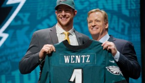 Platz 5: Carson Wentz - Innerhalb weniger Wochen hat sich QB Wentz zur großen Hoffnung aller Philly-Fans gemausert. Fun Fact: Auch in North Dakota verkauft sich sein Jersey wie wild