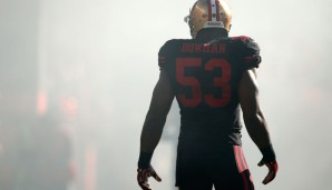 Platz 19: Navorro Bowman - Der zweite Linebacker kommt aus San Francisco. Diese Saison wird die Nummer 53 aber leider nicht mehr auflaufen können