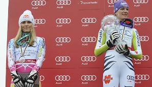 MÄRZ: Einige Wochen später gewinnt Maria Riesch zum ersten Mal in ihrer Karriere den Gesamtweltcup vor ihrer nicht mehr ganz so engen Freundin Lindsey Vonn