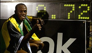 9,72 Sekunden: Usain Bolt (Jamaika) 2005 in New York