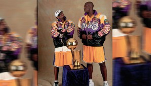 ...genauso wie die Gegner der Lakers. Zusammen mit Kompagnon Kobe Bryant gewann Shaq drei Titel und wurde dreimal zum Finals-MVP gewählt
