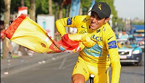 Ihn konnte auch das Comeback von Lance Armstrong nicht stoppen: Souverän holte sich Alberto Contador 2009 seinen zweiten Toursieg