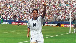 Auch 1993 kam der Weltfußballer von einem italienischen Verein: Roberto Baggio von Juventus Turin.