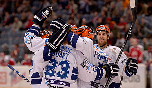 Iserlohn gewann das Fernduell um die Tabellenspitze gegen die Pinguine knapp