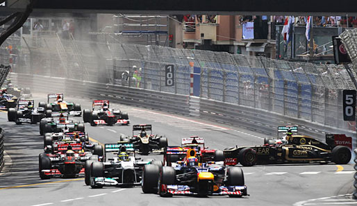 Mark Webber und Nico Rosberg gingen in Monaco aus der ersten Startreihe ins Rennen