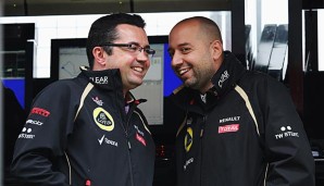 Eric Boullier (l.) war bisher Teamchef des Rennstalls Lotus