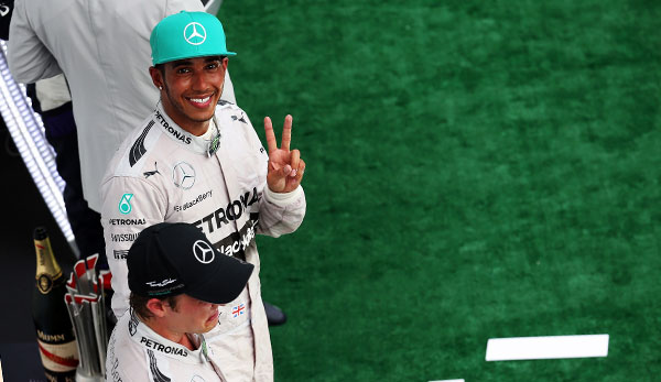Victory: Lewis Hamilton hat sich daran gewöhnt