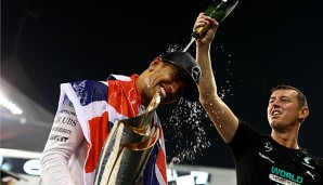 Lewis Hamilton sicherte sich in Abu Dhabi seinen zweiten WM-Titel