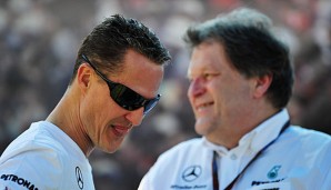 Michael Schumacher und Norbert Haug arbeiteten bei Mercedes zusammen
