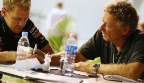 Hermann Tilke sucht das Gespräch mit den Fahrern wie Sebastian Vettel, um seine Arbeit zu erklären