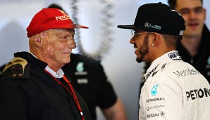 Niki Lauda und Lewis Hamilton pflegen ein gutes Verhältnis