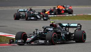 ABSTÄNDE: Wie schon in den vergangenen Jahren war das Formel-1-Feld 2020 in drei Blöcke aufgeteilt. Beide Mercedes und Verstappen, das Mittelfeld und Alfa, Haas und Williams am Ende. Dazwischen: riesengroße Abstände.