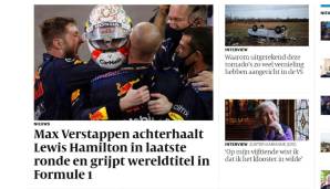 De Volkskrant: “Die Entscheidung fiel in der letzten Runde des letzten Rennens der Saison, in einem der spannendsten Rennen der F1-Geschichte. Verstappen holte Hamilton in letzter Minute ein und holte sich als erster Niederländer den Weltmeistertitel."