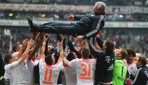 Bundesliga: In Deutschland heißt der Rekordhalter - haltet Euch fest - FC Bayern. Die meisten Punkte gab's unter Jupp Heynckes in der Triple-Saison 2012/13 - 91 an der Zahl.