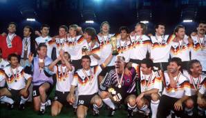 1990, Weltmeister mit Deutschland: 1974 stand Franz Beckenbauer mit Markus-Andreas ter Stegen noch auf dem Platz, 16 Jahre später war er sein Trainer. Das Resultat war das selbe: Weltmeister!