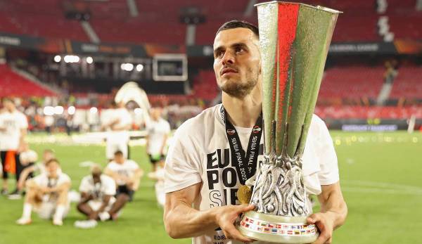 Mit der Eintracht gewann Filip Kostic den Europa-League-Titel 2022.