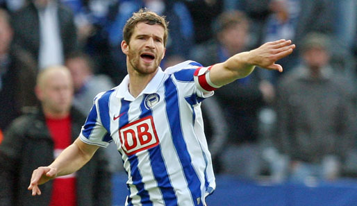 Kapitän Arne Friedrich absolvierte 214 Bundesliga-Spiele für Hertha BSC Berlin