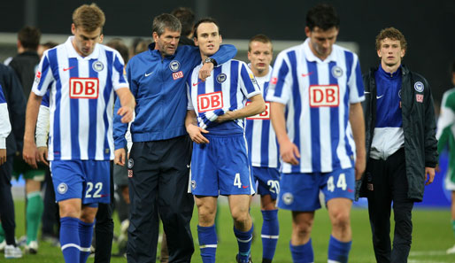 Unter Trainer Friedhelm Funkel konnte Hertha noch kein Heimspiel gewinnen