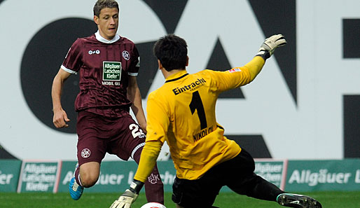 Kaiserslauterns Ivo Ilicevic (l.) schoss in der Hinrunde fünf Tore in 14 Bundesliga-Spielen