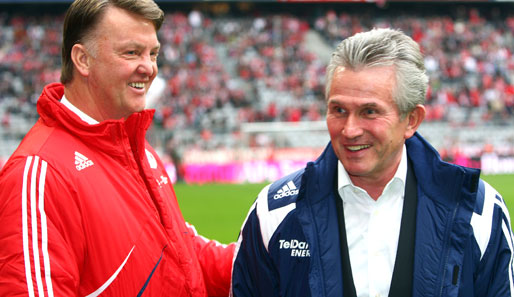 Wird der Vorgänger zum Nachfolger? Jupp Heynckes (r.) und Louis van Gaal