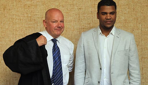 Breno (r.) mit seinem Anwalt Werner Leitner