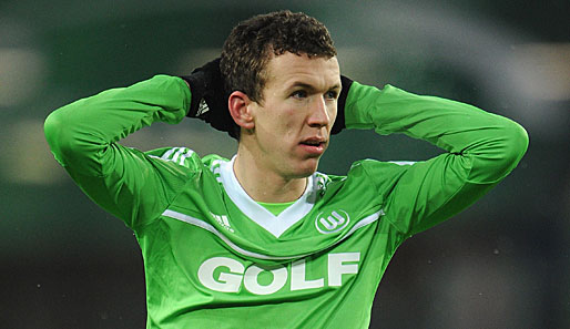 War wohl der einzige Spieler des VfL der am Wochenende nichts zu feiern hatte: Ivan Perisic