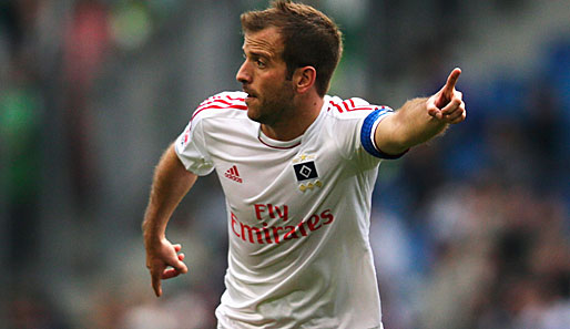 Da geht's nach Europa: Rafael van der Vaart will im nächsten Jahr mit dem HSV in die EL