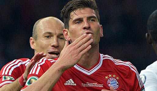 Mario Gomez sagt nach vier Jahren beim FC Bayern München Servus