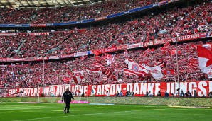 Die Fans des FC Bayern München verhielten sich nicht immer vorbildlich