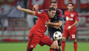 Stefan Reinartz (l.) absolvierte in dieser Saison neun Spiele für Bayer Leverkusen