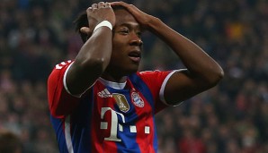 David Alaba ist als Allrounder sehr wichtig für die Bayern. Nun fällt er wohl den Rest der Hinrunde aus