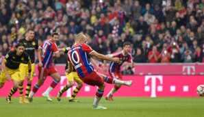 10. Spieltag: Arjen Robben schickt Borussia Dortmund auf einen Abstiegsplatz