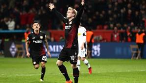 Julian Brandt hat seinen Vertrag bei Leverkusen verlängert.